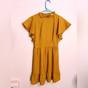 Express x lady gang autumn babydoll dress 🍁🧡